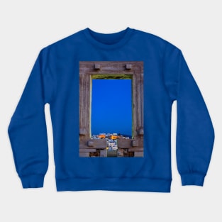 The Chora & the Portara - Naxos island Crewneck Sweatshirt